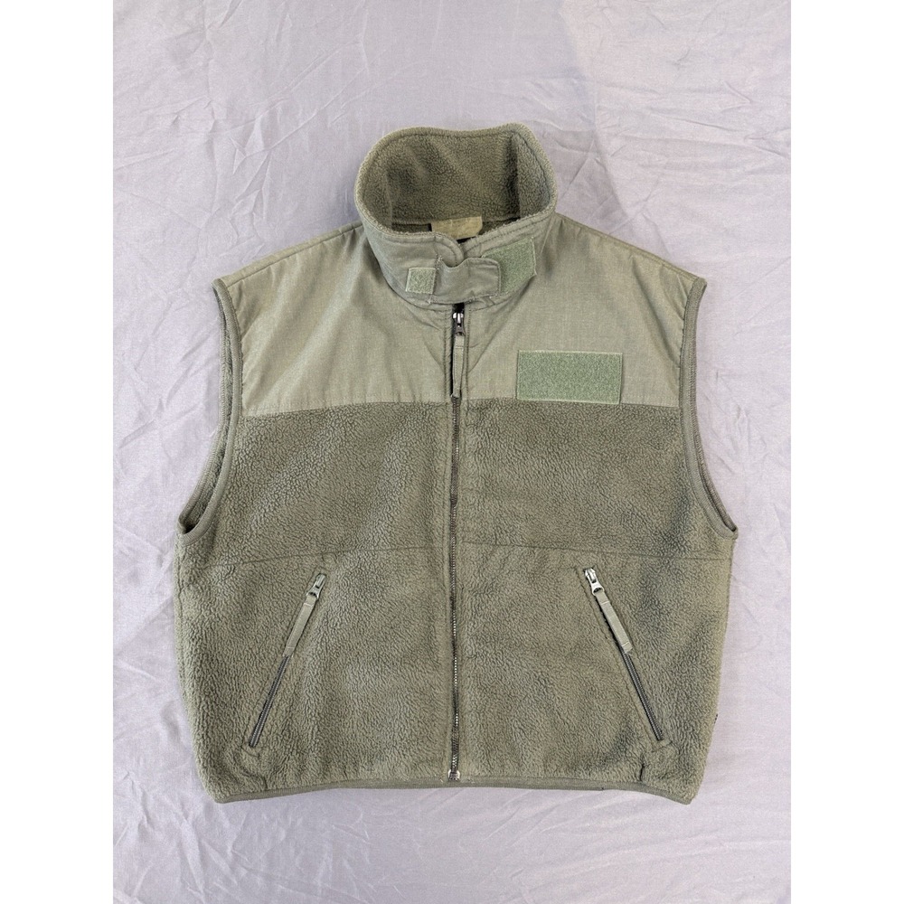 USGI Peckham Flyers Vest Mens Medium Short Polartec Windpro FR Fleece Military